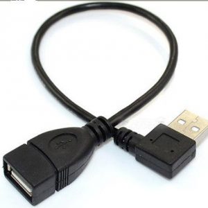 usb a female to usb a male right angle adapter cable fm 0.25m