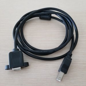 usb printing extension cable male to female pannel mount with screw black 1.5m