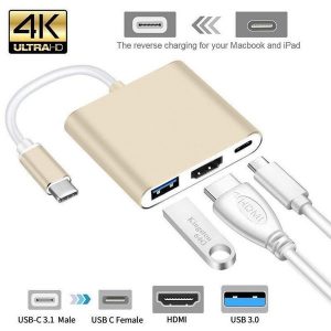 usb type c 3.1 converter typec to hdmi hdmi/usb 3.0/type-c aluminum for apple book adapter lowest price