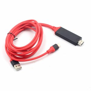 usb type c to hdmi adapter data power extension 2 in 1 cable support usb charging 4k*2k hd converter wire red 2m