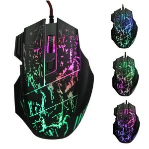 usb wired 5500dpi 7 buttons 7 colors led optical mouse professional gamer mouse computer gaming mouse for pc computer #242