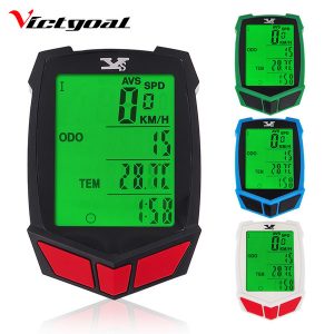 victgoal bike wireless computer mini waterproof multifunction bicycle odometer cycling speedometer backlight bike speed reminder