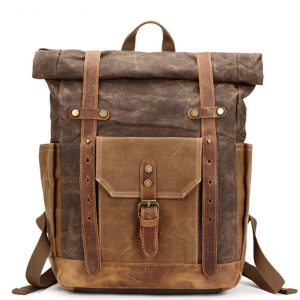 vintage canvas bag men/backpack zipper black backpack men travel/lapvintage backpack men 2019 new