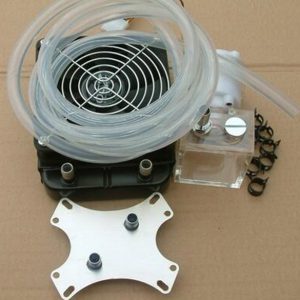 water cooling kits with clamps water cooling block + 120mm aluminum radiator + 2m pipe + 5w empty pump with 150ml tank