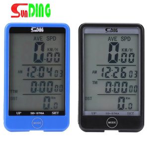 waterproof auto bike computer light mode touch wired bicycle computer cycling speedometer with lcd backlight