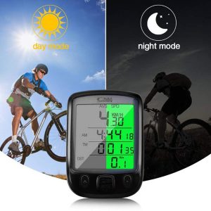 waterproof bicycle computer wired mtb bike cycling odometer satch speedometer watch led digital rate luminous speedometer