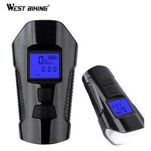 west biking bicycle computer speedometer waterproof odometer velocimetro bike light loud bell sports satch cycling computer