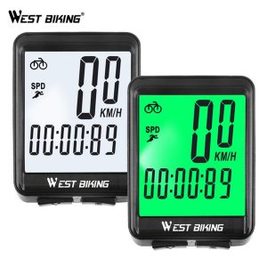 west biking bicycle computer wireless wired waterproof cycling satch mtb bike speedometer odometer led backlight satch