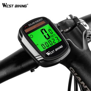 west biking wireless cycling computer rainproof mtb road bike speedometer odometer multifunctional solar power bicycle computer