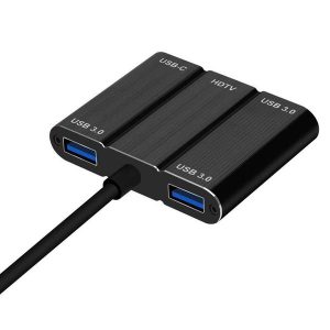 wholesales 3 usb 3.0+hdmi+pd charger usb c hub hdmi 4k adapter for macbook pro 2016 2017