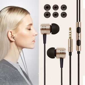 wholesales price e171 promotion earbuds headset subwoofer earphones mp3 mic remote control braided new