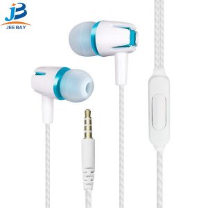 wired earphone in-ear sports stereo noise canceling headphone mobile phone universal line control for iphon android mobile phone