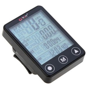 wireless bicycle computer speedometer odometer multifunction touch button lcd backlight waterproof bike computer