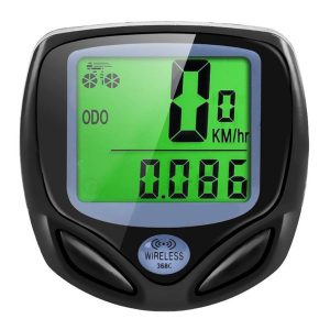 wireless bike computer bicycle computer waterproof odometer speedometer lcd screen display battery not include