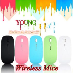 wireless mouse 2016 ultra thin usb optical 2.4g receiver super slim mouse for computer pc lapdeskwholesale mouse 1pcs/lot