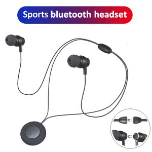 wireless sports headphones xt-8 neckband headphones metal magnetic sports in-ear with microphone music headphones for ios android