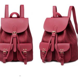 women backpack female soft leather book school bags for teenage girls travel back pack rucksacks