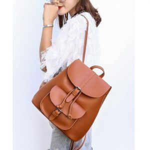 women backpacks leather female travel shoulder back pack new preppy style college school bags for teenage girls