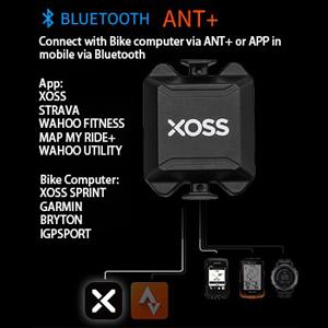 xoss cycling cadence sensor speedometer heart rate monitor pro ant+ bluetooth 4.0 for wireless cycle computer for bicycle app