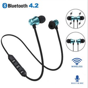 xt-11 bluetooth headphones magnetic earphones wireless sports headphones stereo bass music in-ear headphones with microphone volume control