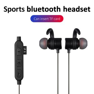 xt-5 sports bluetooth wireless headset magnetic plug memory card hands-headset with microphone huawei millet smartphone