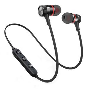 xt-6 bluetooth headset magnetic wireless sports headphones stereo bt 4.1 with microphone headset for ios android phone