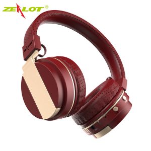 zealot b17 bluetooth noise cancelling headphone super bass wireless stereo headset with mic earphone, fm radio,tf card slot