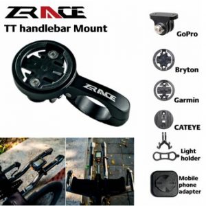 zrace handlebar computer mount - black, out front mount holder for igpsport garmin bryton cateye camera for bike