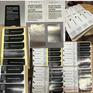 1000pcs/lot original 4.5cm *2.5cm seal label sticker for galaxy s2 s3 s4 s5 s6 s7 s8 s10 phone package box sealing strip