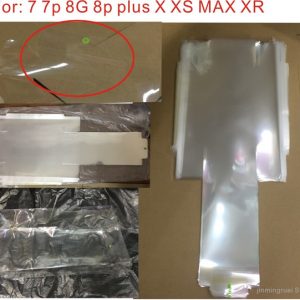 100pcs front back plastic seal factory screen protector film for iphone xs max xr x 7 8 plus box packing film seal boxs