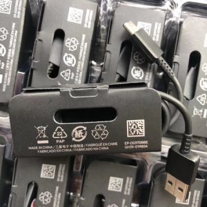 100pcs/lot 100% original 1.2m type c cable usb data sync charger cable for samsung s10 s10 plus s9 s8 s8 plus black