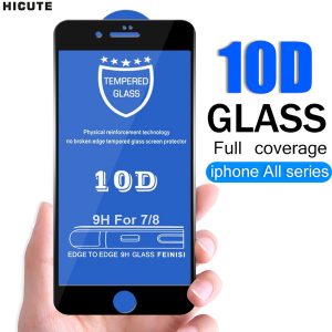 10d full coverage screen protector for iphone 11 pro max x xr xs max glass on iphone 7 8 plus 6 6s protective glass film