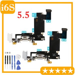 10pcs new for iphone 6s 4.7'' 6s plus 5.5 inch headphone audio dock charger charging usb port connector flex cable replacement