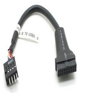 10pcs/lot motherboard usb 3.0 female 20pin to usb 2.0 male 9pin housing extension adapter cable for deskcomputer pc