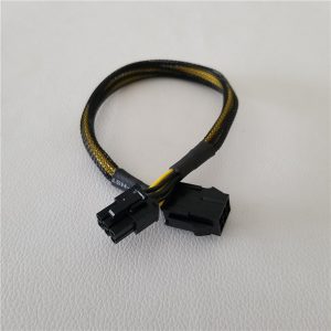 10pcs/lot power cable graphics video card pci-e pcie 6pin male to female extension cable 18awg shielding cable 30cm