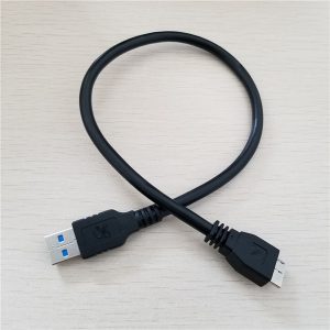 10pcs/lot usb 3.0 type a to micro mobile hard drive disk data extension cable for seagate wd west toshiba netac sony mobile phone black 40cm