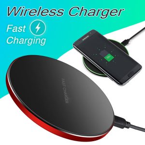 10w metal fast charging wireless charger adapter for iphone x qi wireless charging pad ultra-slim charging receiver for galaxy s9 s8 plus