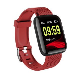 116 plus smart bracelet blood pressure measurement waterproof fitness tracker watch heart rate monitor pedometer smart band women men