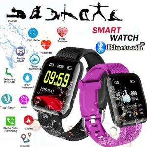 116 plus smart watch bracelets fitness tracker heart rate step counter activity monitor band wristband pk 115 plus for iphone android 2019