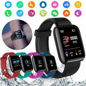 116 plus smart watch bracelets fitness tracker heart rate step counter activity monitor band wristband pk 115 plus for iphone android phone