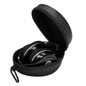 18x15x9cm travel waterproof headset eva protective carrying case with zipper shockproof,anti-scratch black headset package for so-lo 2,3