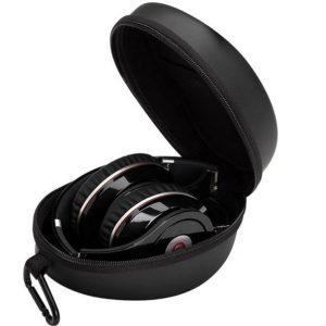 18x15x9cm travel waterproof headset eva protective carrying case with zipper shockproof,anti-scratch,scrape-resistant black headset package