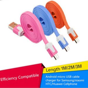 1m 2m 3mwire data charger micro usb charging cable for android mobile samsung s6 s5 s4 s3 htc xiaomi huawei phone accessories wholesales