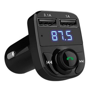 1pc handswireless bluetooth fm transmitter radio car mp4 modulator music player charger usb tf led dual usb charger