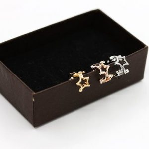 1pcs Simple Alloy Hollow Star Ear Clip Earring for Women