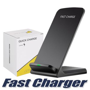 2 coils wireless charger for iphone x 8 8 plus qi wireless fast charging stand pad for samsung note 8 s8 s7 all qi-enabled smartphones