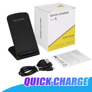 2 colils wireless charger qi quick wireless charging stand pad for iphone x 8 plus samsung s7 s8 note8 compatible with all qi-enable devices