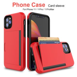 2 in 1 card slot phone cases armor wallet case for iphone 11 11pro 11pro max