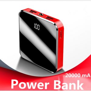 20000ma power bank compatible with type c and micro interfaces and dual usb outputs fast charging + quick charge external battery