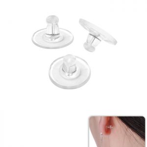 200PCS Silicone Ear Stud Backs